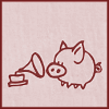 rikes: Pig listening to a gramophone (All I want is having fun)