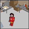 wychwood: pixel Iron Man flies around (Fan - IM flying)