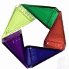 jazzfish: five different colors of Icehouse pyramids (iCehouse)