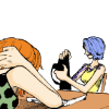 bluemikan: (m& chatting with nami.)