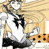 laceblade: Sailor Venus in eternal transformation, holding fist in triumph (Sailor Venus fist)