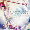 laceblade: Cardcaptor Sakura with Clow Staff, facing looking at viewer. Text: "A thousand nights to change the world." (CCS: a thousand nights to change the wor)