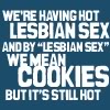 dracotelitha: lesbian sex; cookies (lesbian sex; cookies)