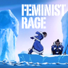 labellementeuse: a picture of Katara yelling at Sokka with the text 'Feminist Rage' (atla katara's feminist rage)