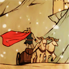 terabient: Thor on a chariot in the snow (Marvel: Thor Chariot)