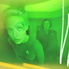 cleo: Seven of Nine with Janeway behind her. (ST: VOY Seven)