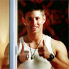the_shoshanna: Dean Winchester giving a gleeful thumbs'-up (thumbs up (Dean))