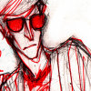 rememberstime: Art by blue-woman (scratched in red)