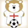 ellia: animated teddy bear in an england shirt with a football and the words lets go england south africa 2010 (world cup 2010)