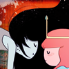 mythicgeek: art by <user name=natazilla site=tumblr.com> ([adventure time] marceline x bubblegum)