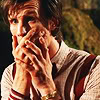 allfireburns: Eleven with his hands over his mouth. (horrified glee)