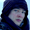 jelazakazone: Mordred's face with scarf from 5.02 (Mordred scarf)