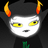 speakveryclearly: Kanaya looking up, flickering gently, thoughtful. (Learning)