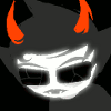 speakveryclearly: Kanaya looking down with shades on and a thin, grim glow. (Displeased)