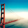 subluxate: A picture of the Golden Gate, shot into light so the end is overtaken (Stock: Golden Gate)