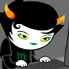 speakveryclearly: Kanaya at her computer with a triumphant smirk on her face. Jade lipstick and eye makeup. (Catty)