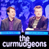 gavagai: David Mitchell & Charlie Brooker on a panel show w/text: The Curmudgeons (curmudgeonly brooker & mitchell)