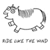 rhivolution: Kate Beaton's fat Shetland pony; text: ride like the wind (O HAI PONY: Hark a Vagrant)
