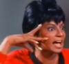 firecat: uhura making a scary hand gesture (uhura nichelle nicolls)