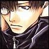annotated_em: Cho Hakkai (Saiyuki artbook) looking pensive. (thinking too much)