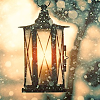 juniperphoenix: A glowing lantern amid snow (WINTER.)