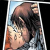 tangeriner: Shatterstar and Rictor kissing, with Shatterstar's hand on the back of Rictor's head (ricstar: first kiss)