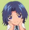 annotated_em: chibi Yukimura (Prince of Tennis), chin on hands, smiling. (Sei-chan)