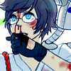 cyan_maid: (Bloodied fighter)