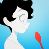 cyan_maid: (There's my spoon!)