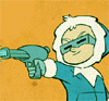 darchildre: Tiny Captain Cold shooting a water pistol (let's go shoot some zombies)