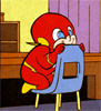 darchildre: Tiny Flash giggling while curled up in a chair (bwee hee hee)