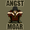 thingswithwings: zuko from atla curled up into a ball, text: angst moar (atla - zuko angst moar!)