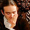 did_i_say_percy: Charlie Cox (Casanova 2005) dressed very formal, hand over mouth, eyes cast down (hand over mouth)