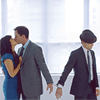 rhivolution: White Collar: Peter and Elizabeth kiss, while Peter is handcuffed to Neal (stuck in the middle w/you & you: WC OT3)