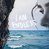 oxoniensis: holly and the sea, with the text 'i am endless' (fandom: tl i am endless)