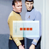 mirroreuler: Kirk and Spock from TOS standing closely together (Slash1)