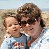 philosophymom: Number Three Son and I at Meteor Crater in 2004 (mom)