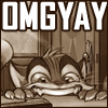 nextian: Rocky from Lackadaisy going OMG YAY! (omgyay)