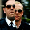 king_touchy: Simon Pegg and Nick Frost in Hot Fuzz (Hot Fuzz)