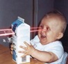 luscious_purple: Baby blasting milk carton with death-ray vision (death-ray baby)
