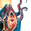 architeuthis: octopus Jesus with sacred heart (come to Jesus)