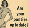 sara: Are your panties up to date? (panties up to date)