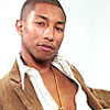 actionreaction: photo of pharrell williams leaning back, smirking slightly ([characters] blaise)