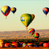shewhostaples: hot air balloons in the afternoon sun (balloons and landscape)