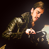 unhand: (sharpening his hook)