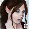 halialkers: brunette elf with bangs looking down (Leani)