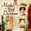 mab_browne: Icon from a nineteen seventies Georgette Heyer book cover.  Text: Model of Decorum (Model of Decorum)