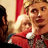 prince: Arthur, in his crown and cloak, said something sarcastic to Morgana. (✖ er i think i'd know if i were gay)