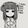 entreats: (she's not good enough)