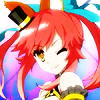 koncubine: Caster winking and smiling. (Sing it loud)